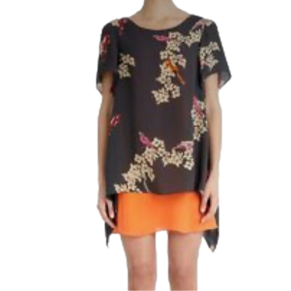 Rachel Roy Layered Silk Shift Dress